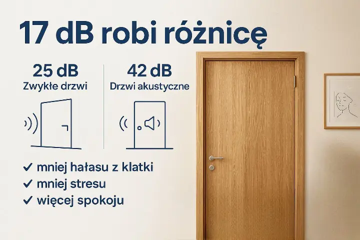 Drzwi wejściowe akustyczne 42 dB
